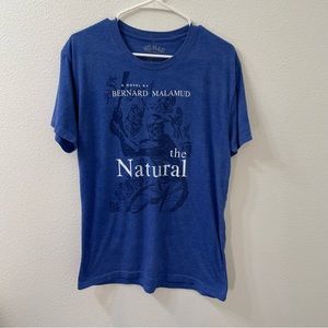 Bernard malamud the natural book shirt blue medium